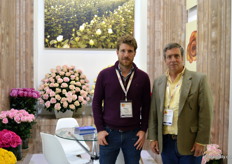 Nicolas and Guillermo with rose grower Casura.